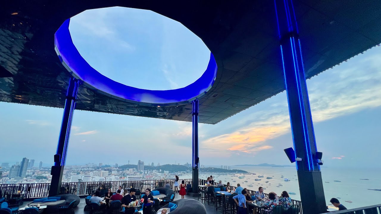 Pattaya, Thailand- Hilton Horizon rooftop bar and Drift lounge