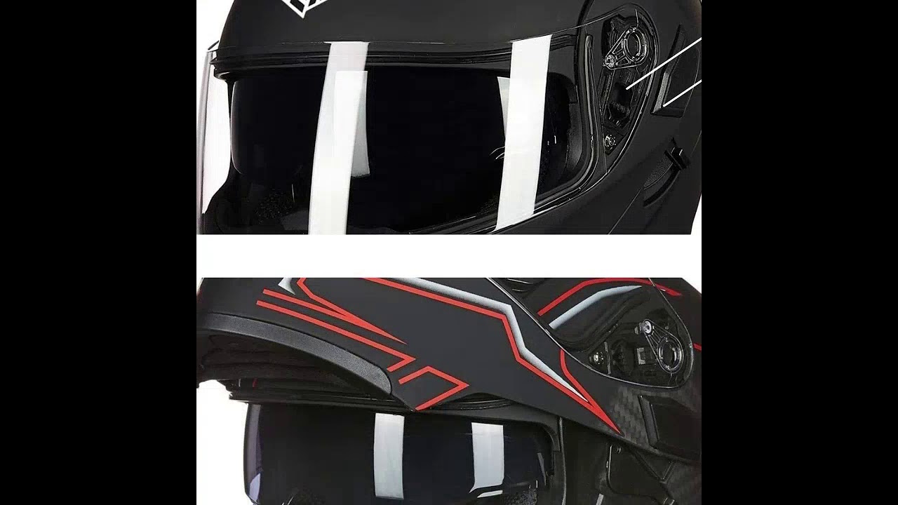 ILM Dual Visor Full Face Flip-Up Helmet
