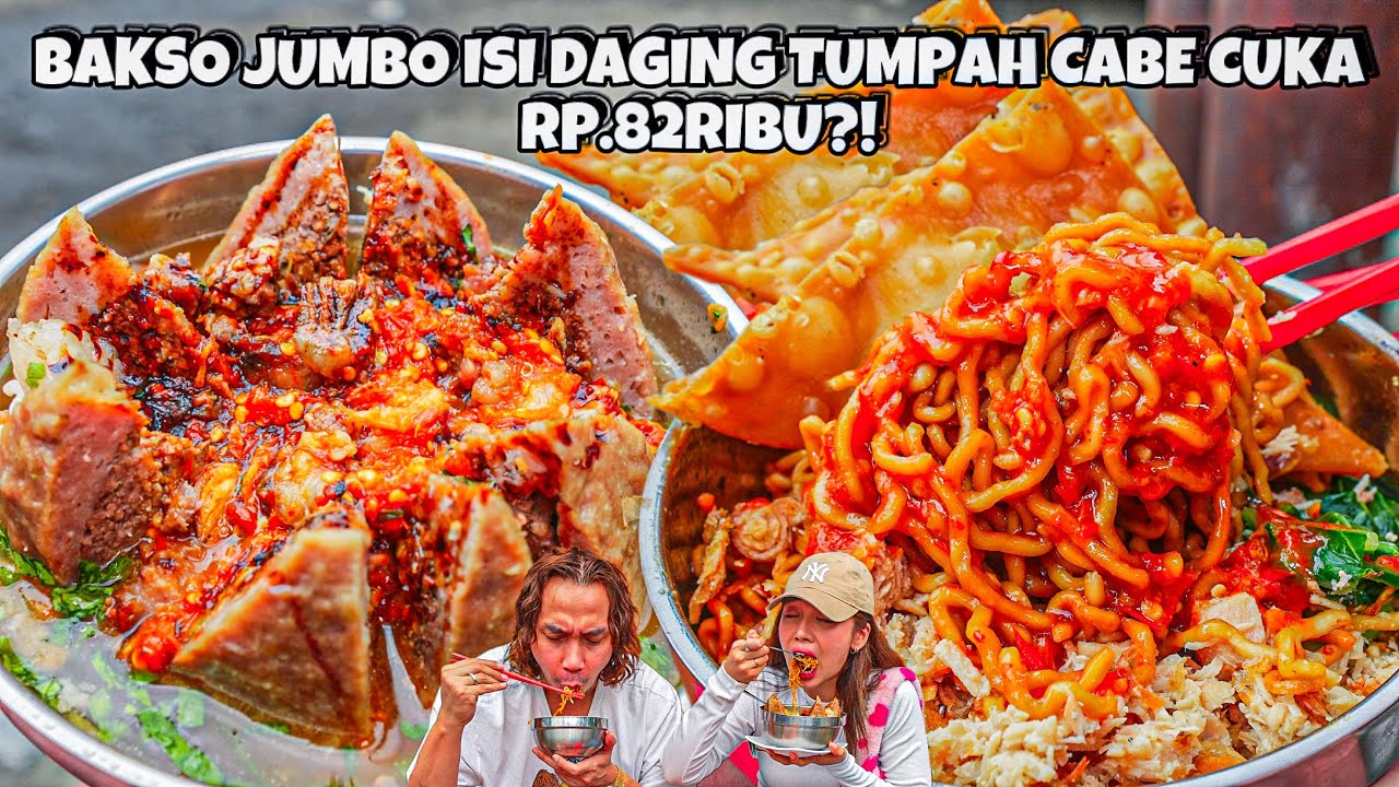 BJIRRR! BAKSO JUMBO BANJIR DAGING CABE CUKA HARGA 82RIBU VIRAL DI BLOK M?!