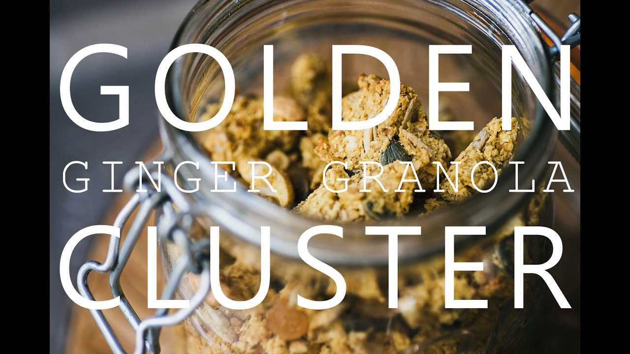 Golden Ginger Granola Clusters (vegan + gluten free)