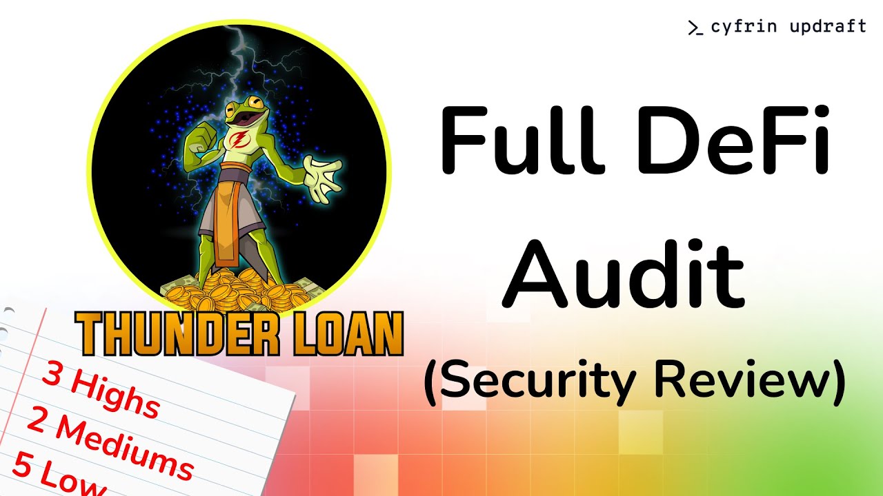 DeFi Smart Contract Audit End-to-End | Thunder Loan - Security & Auditing Full Course Excerpt