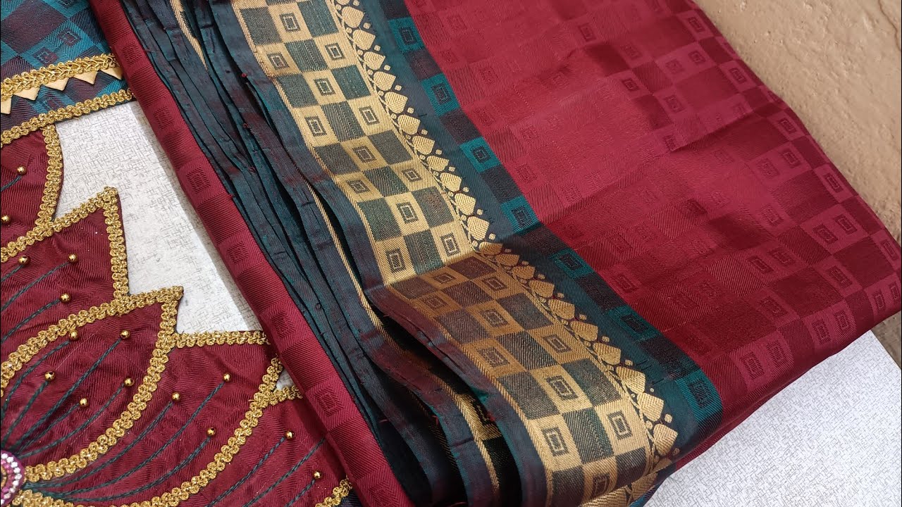 Beautiful blouse back neck design cutting and stitching #lotus #trendingblousedesign#