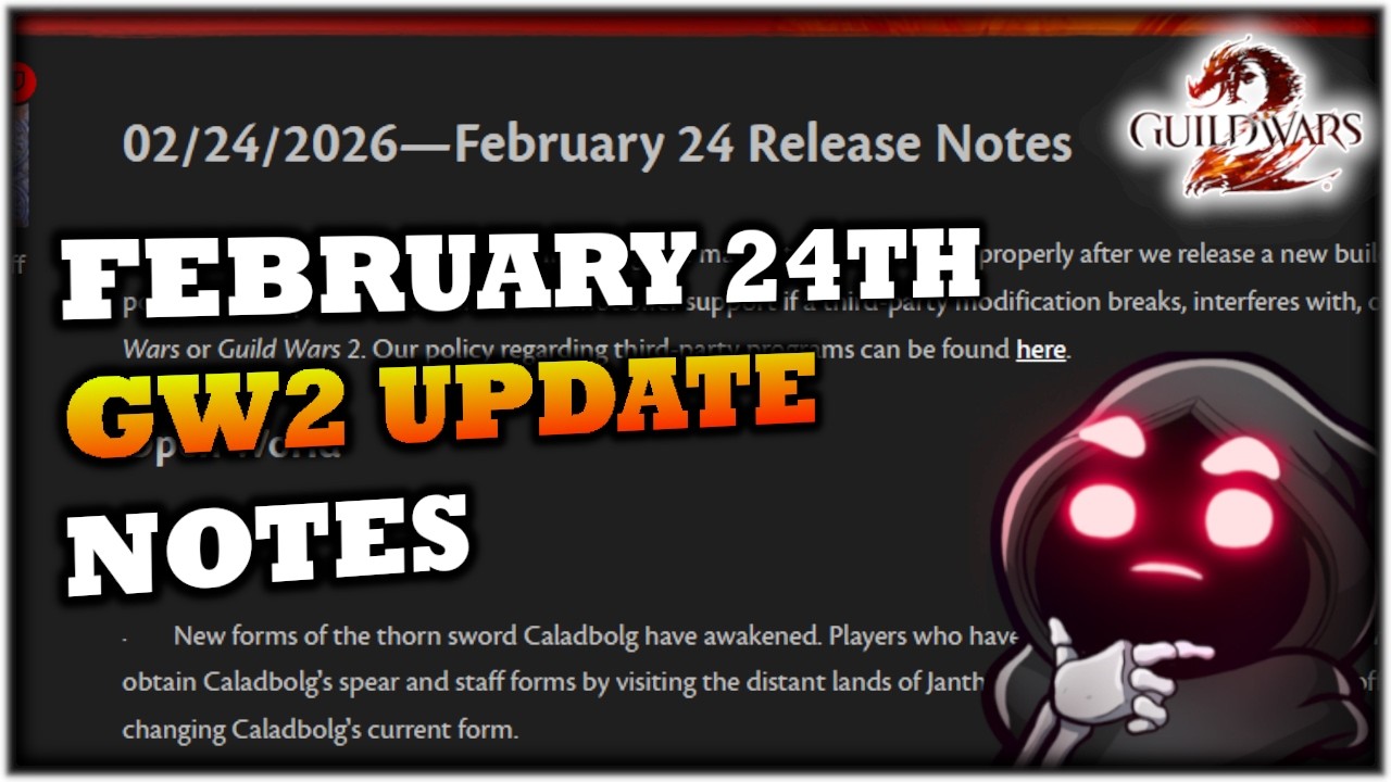 Todays Guild Wars 2 Patch CHANGES - Feb 24th GW2 News