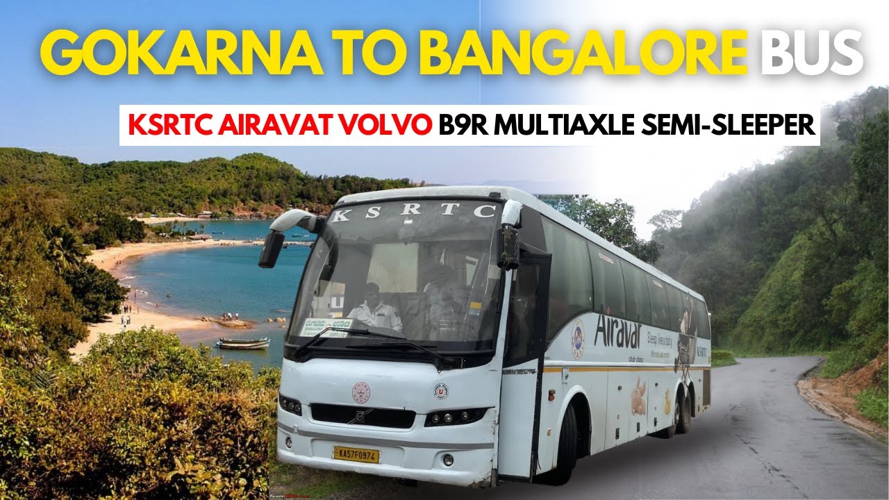 Gokarna to Bangalore Bus | KSRTC Volvo B9R Semi-Sleeper | Gersoppa Ghat Journey