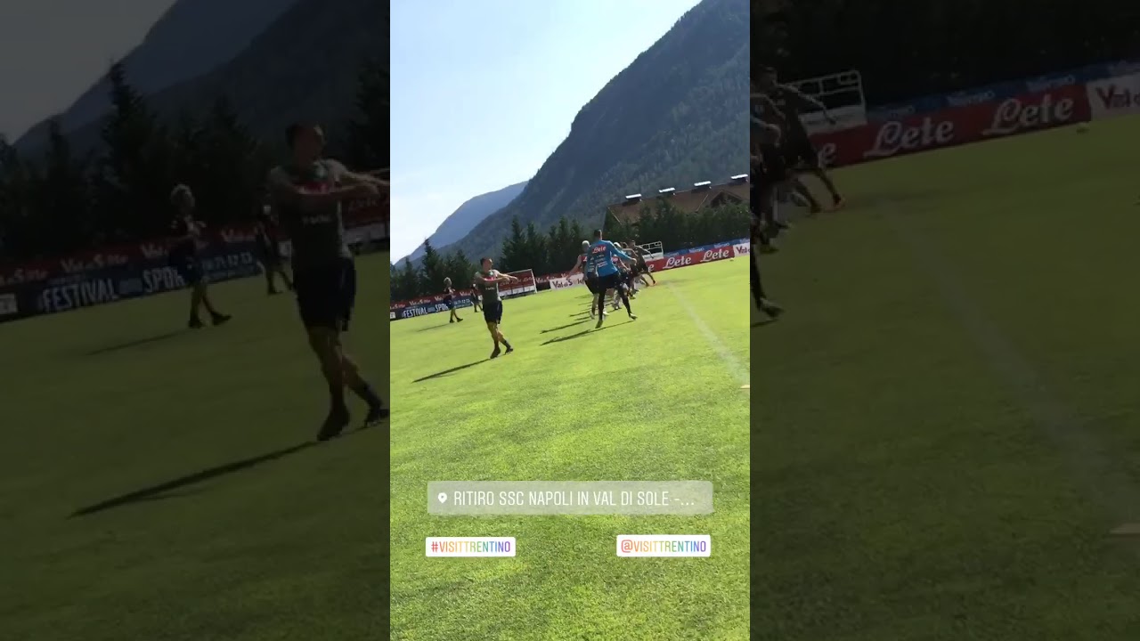 VIDEO SSCN - Napoli,  allenamento a Dimaro
