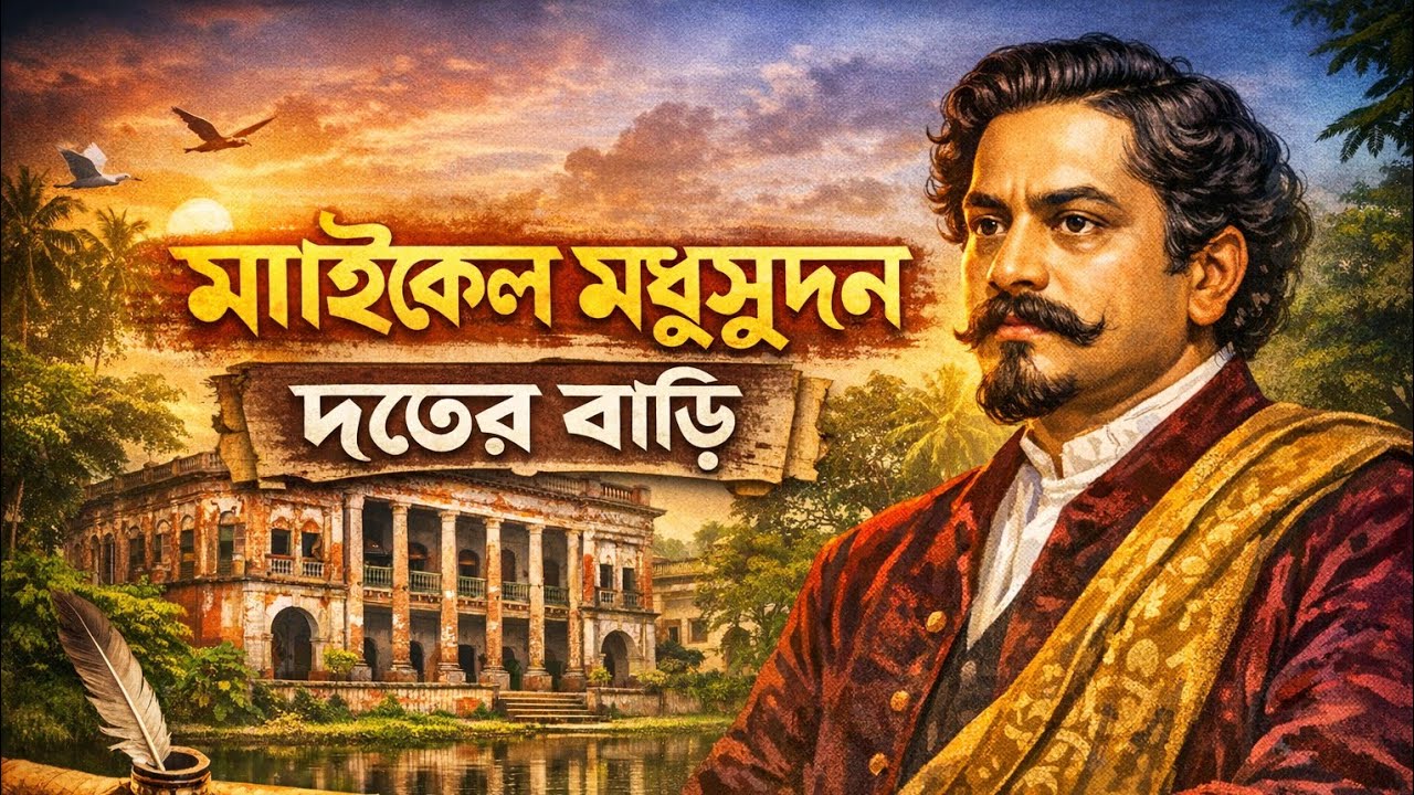মাইকেল মধুসূদন দত্তের বাড়ি ও জাদুঘর।#সাগরদাড়ি#কেশবপুর#যশোর#বাংলাদেশ