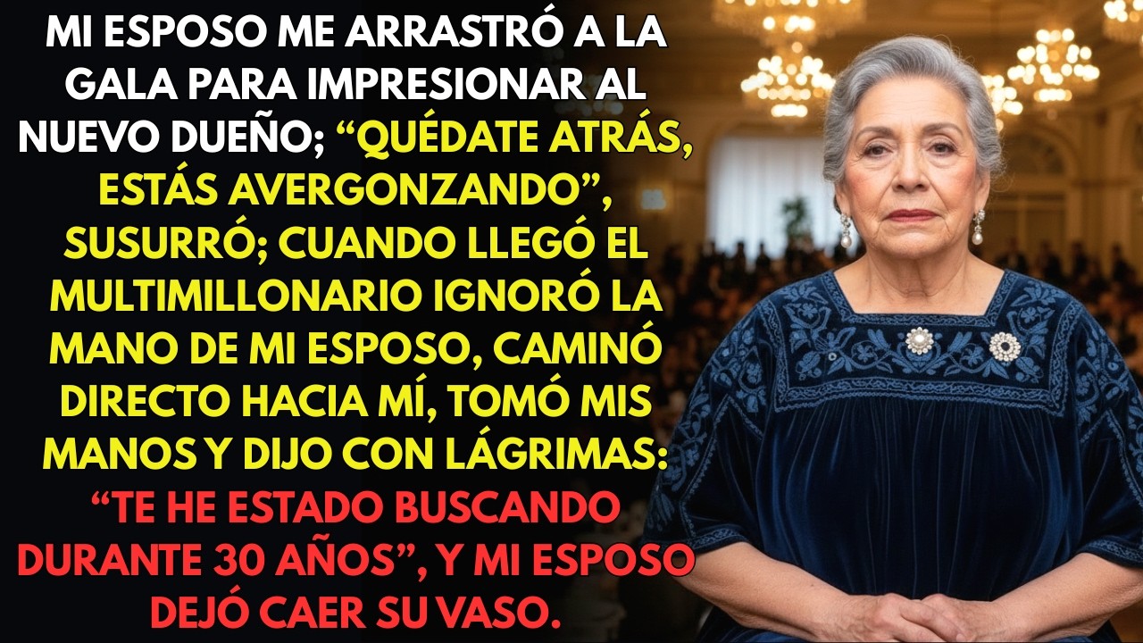 Mi esposo intentó esconderme en la gala… hasta que el nuevo dueño dijo mi nombre.