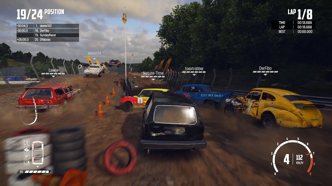 Wreckfest Gameplay | Rockfield Derby
