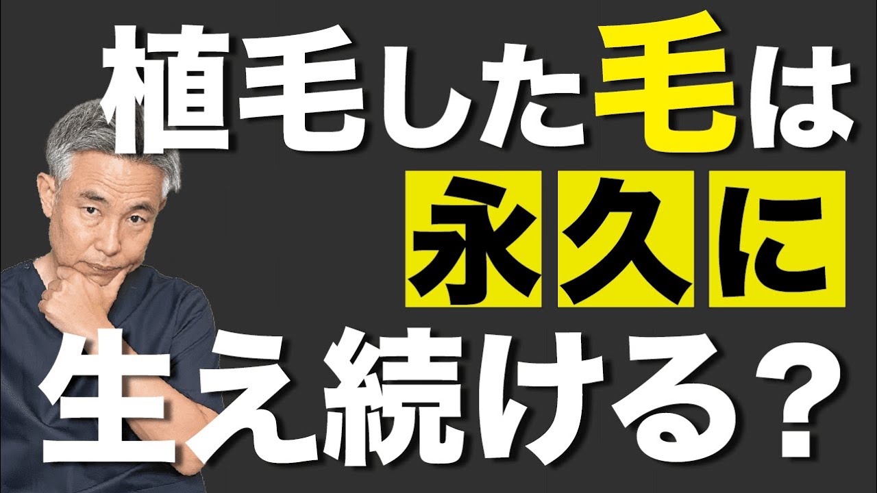 【疑問】植毛した髪の毛はいつまでも生え続けるのか？