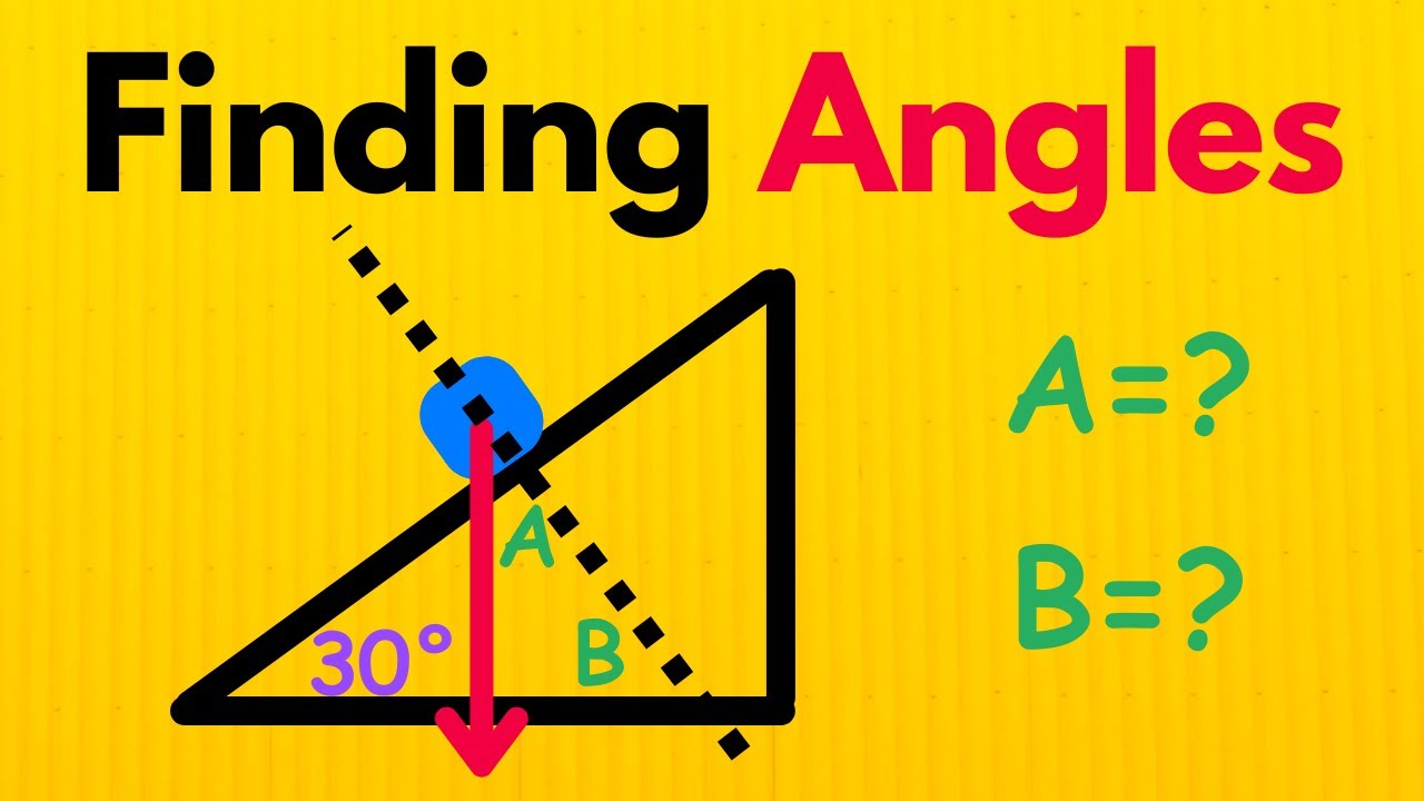 How to Solve Angles for Inclined Planes and Force Diagrams
