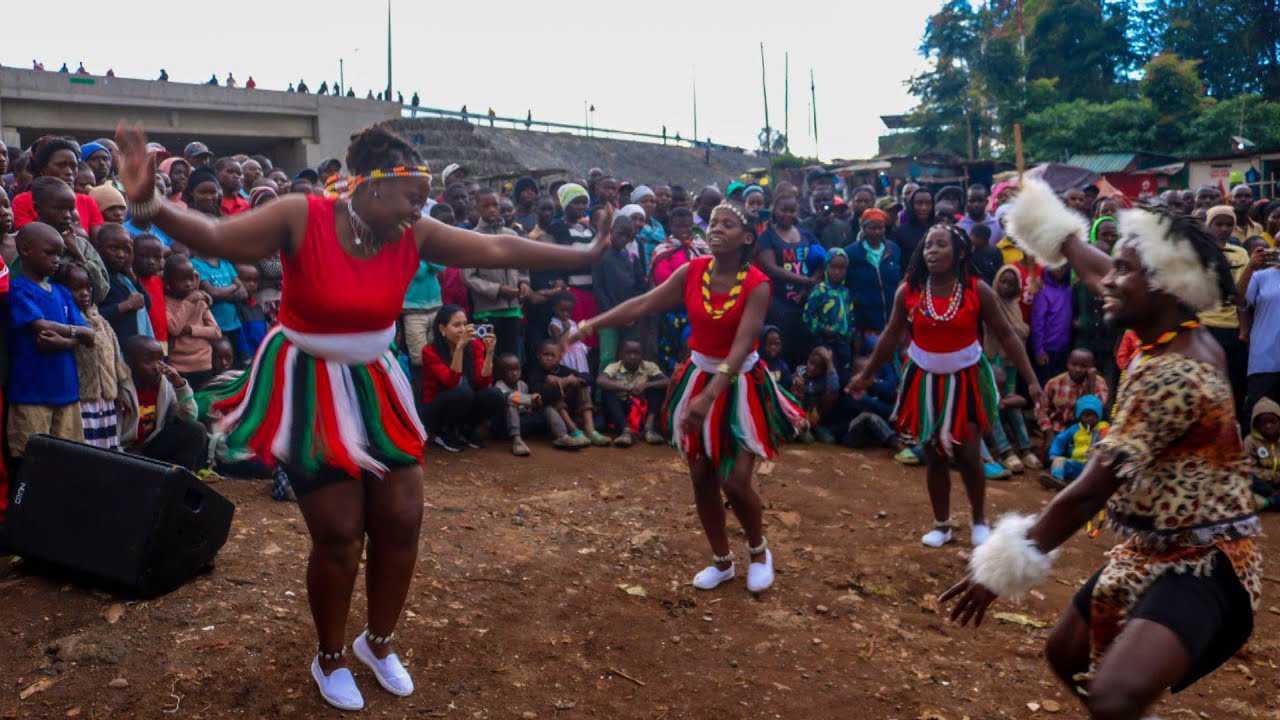 KiCA Cultural Dancers snrs at Kimungu Mashimoni Kibera | Made In Kibera Production