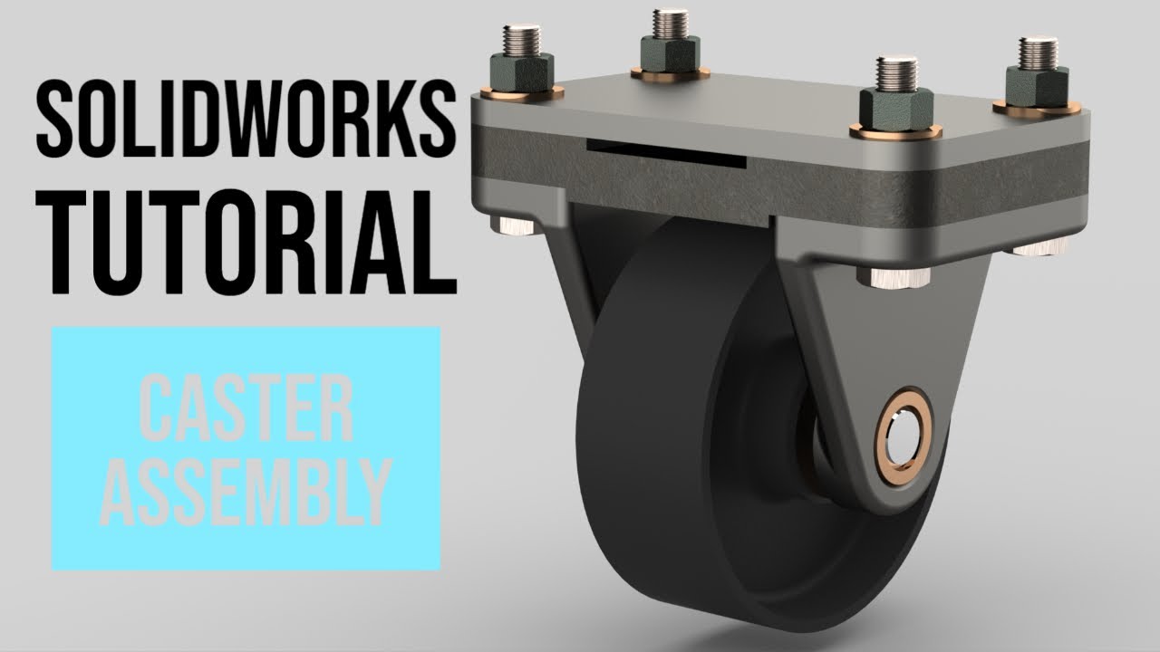 SolidWorks Tutorial #52: Caster Assembly - Axle Support
