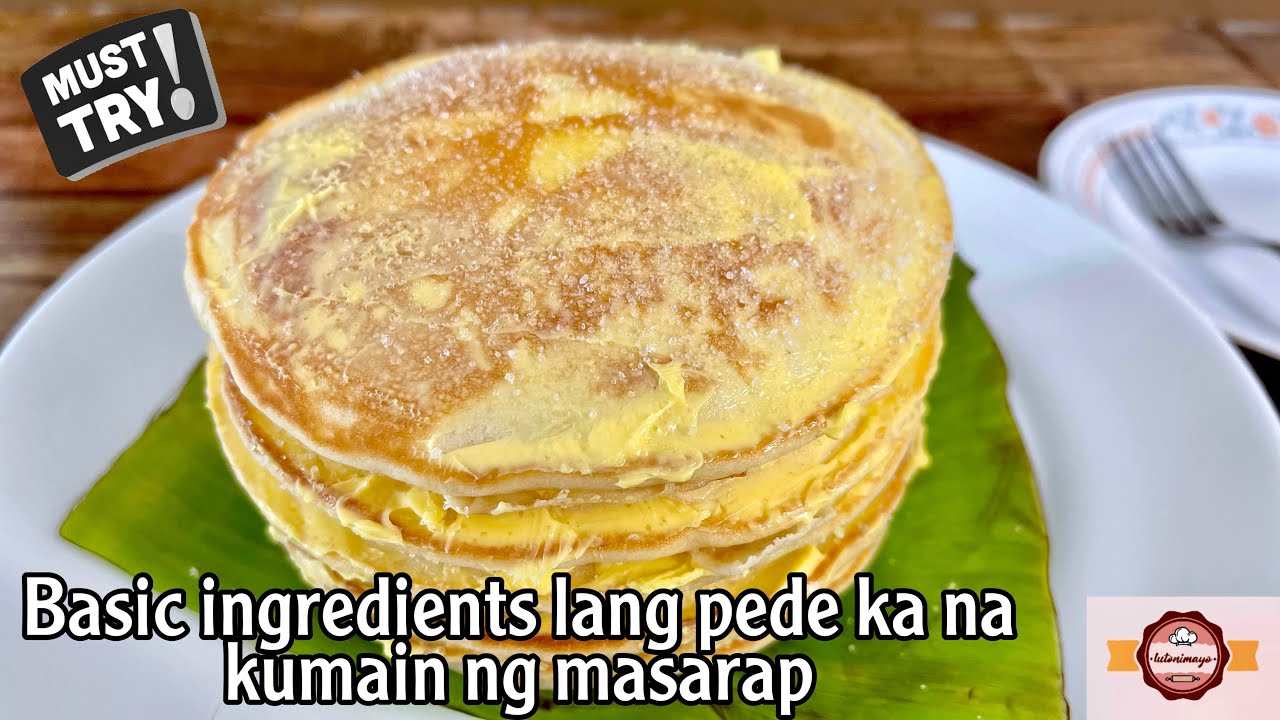 Basic Ingredients lang may masarap na meryenda ka na/Pinoy Hotcake/Filipino Pancake/Filipino Hotcake