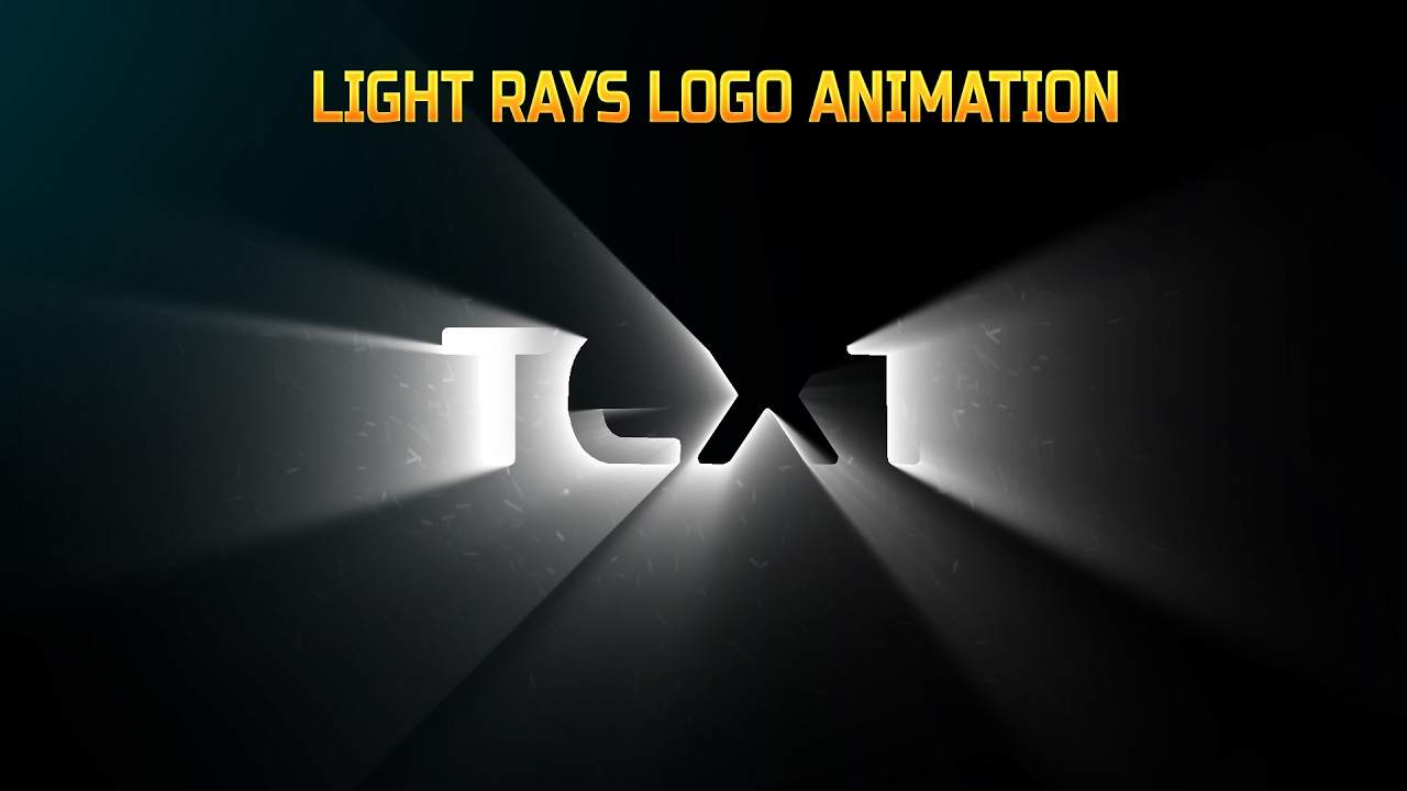 How to create light rays LOGO animation in after effects | After effects tutorial