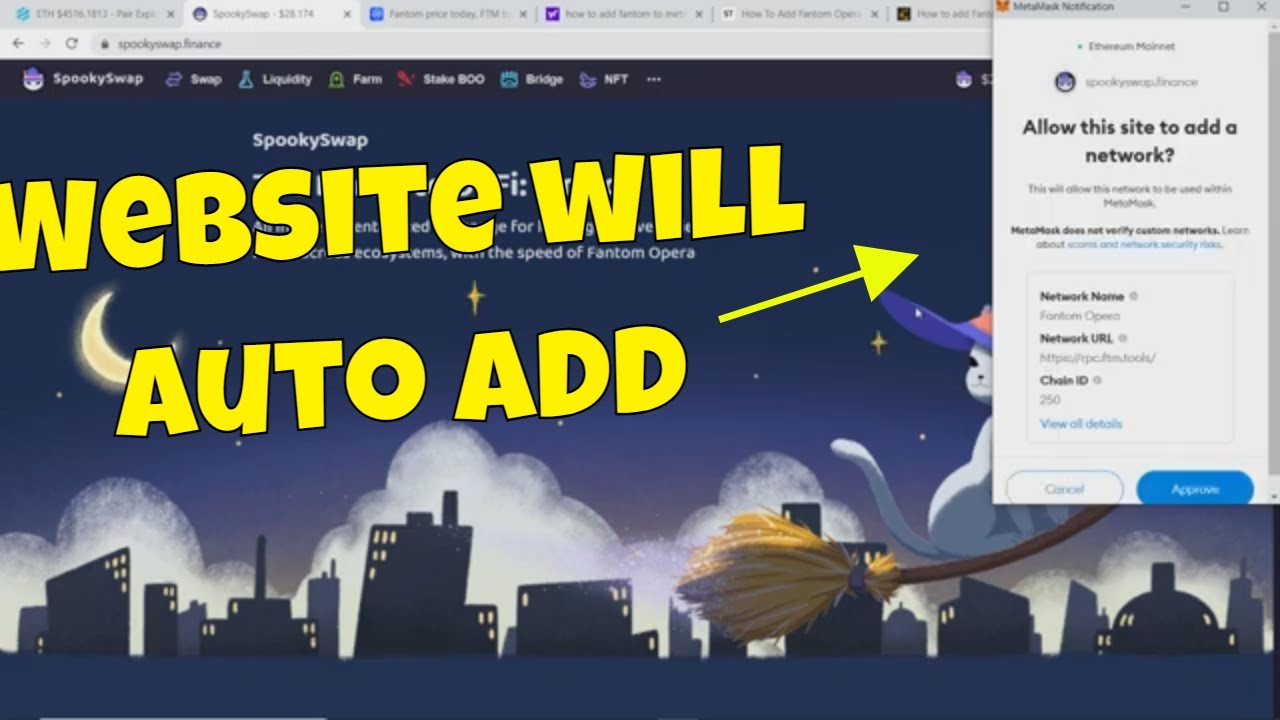 How to add Fantom Opera Network to Meta Mask - Easiest way