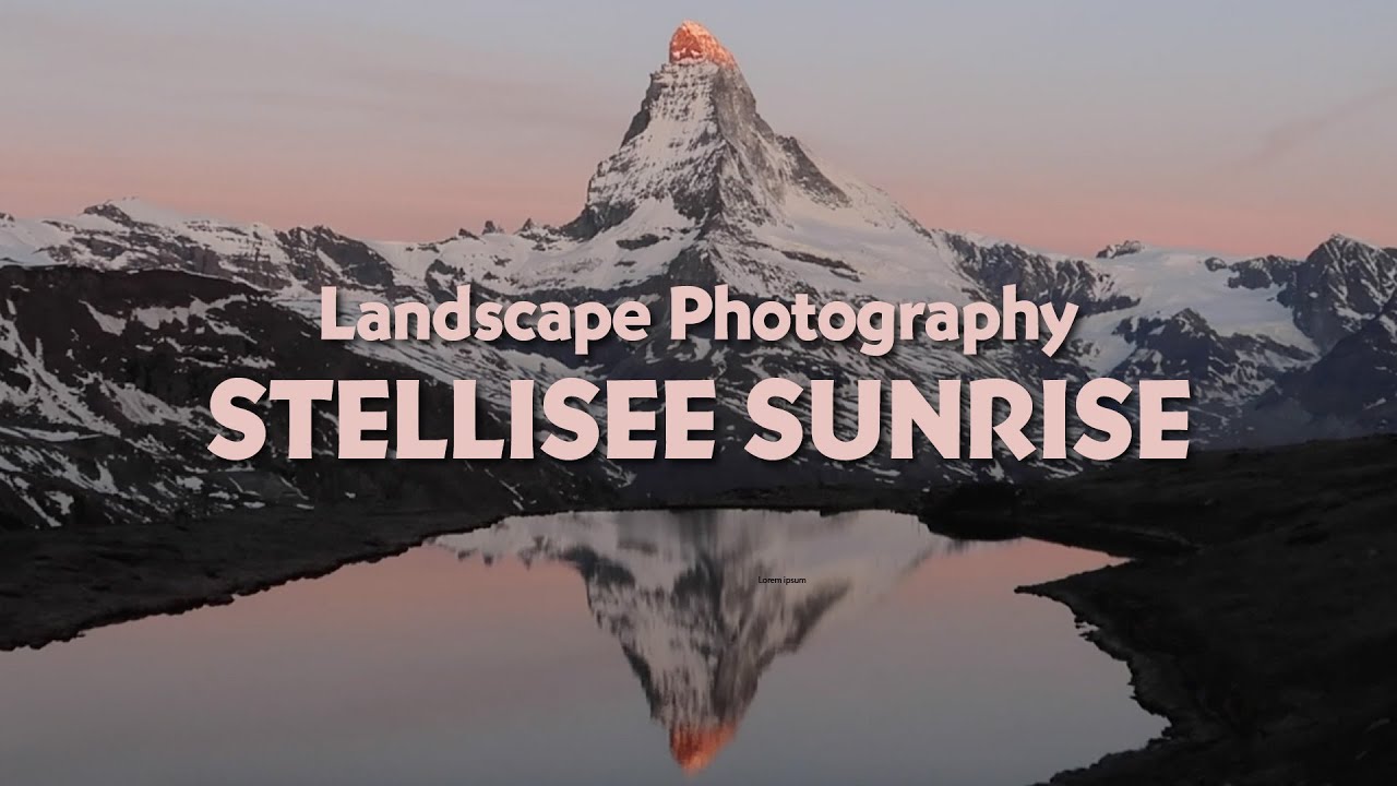 Stellisee, Zermatt. Landscape photography at sunrise.