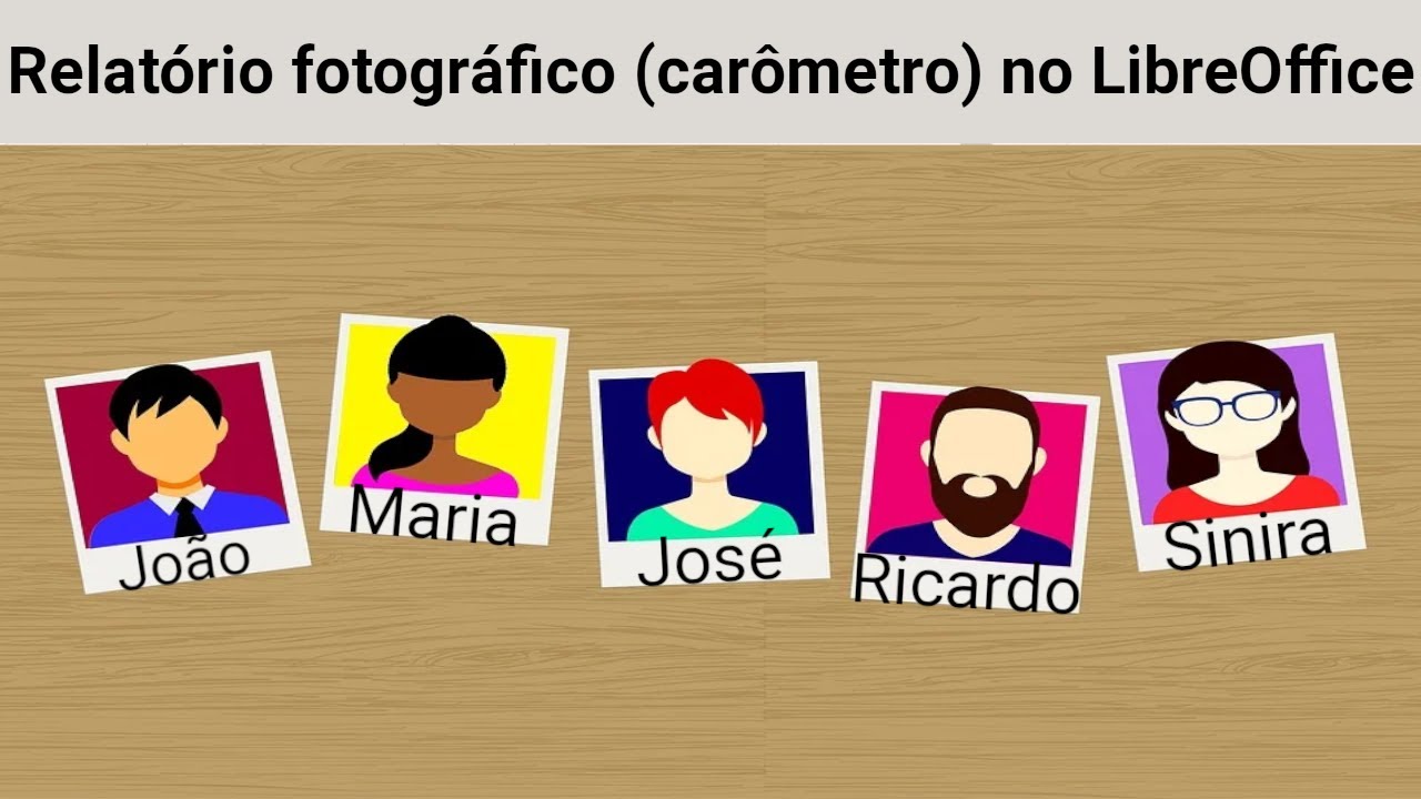 Relatório Fotográfico (carômetro/mala direta com imagens) no LibreOffice.