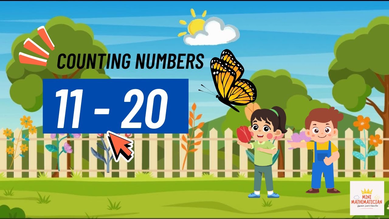 Learn Numbers 11 - 20 with Butterflies | Mini Mathematician