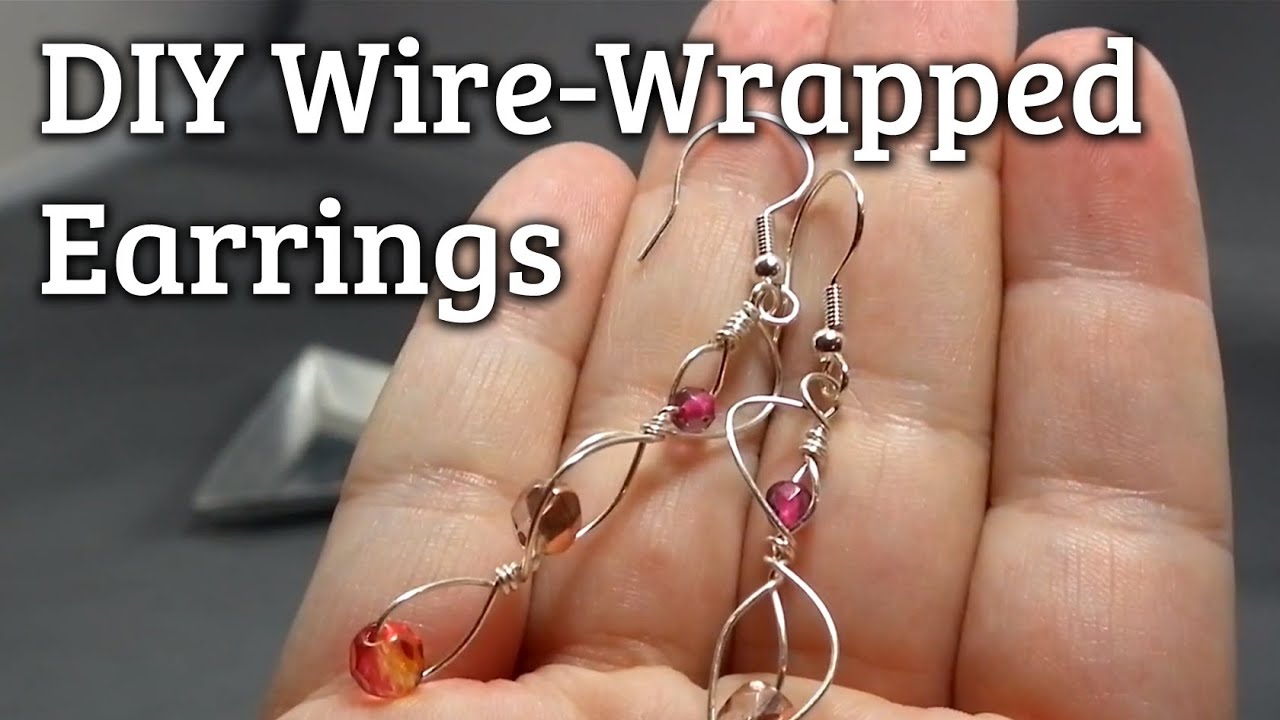 How to Make Wire-Wrapped Dangle Earrings in 8 Minutes or Less!