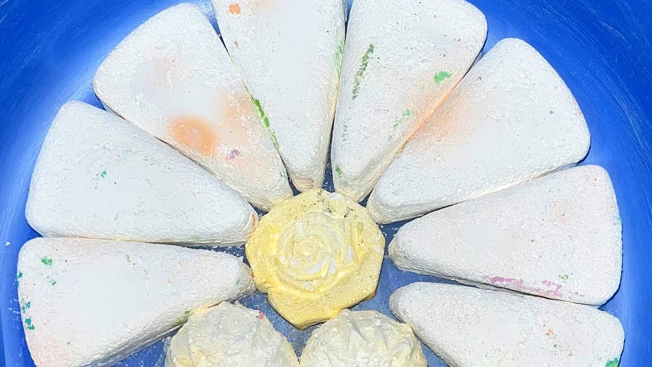 Powdery Plain Jane Slices with Flowers | c/w @soothing_worldofasmr ✨