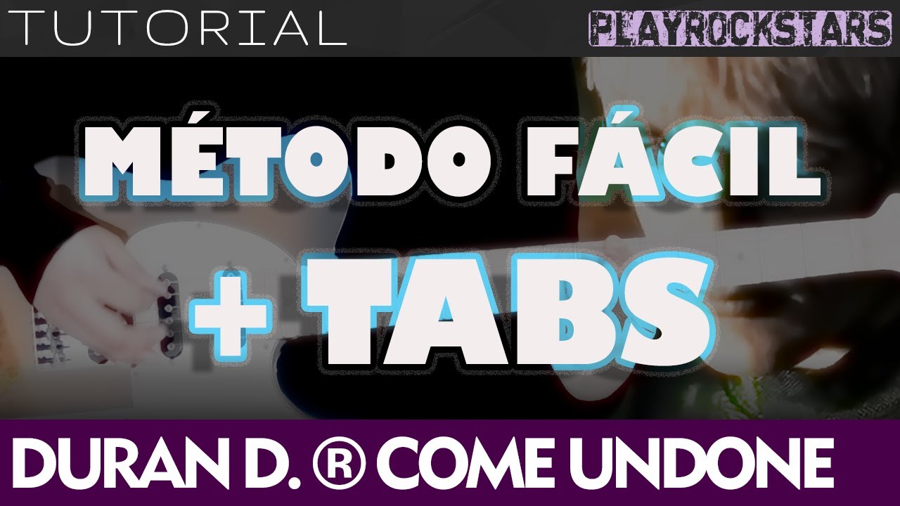 como tocar COME UNDONE en guitarra DURAN DURAN ⭐️ TUTORIAL / ACORDES / RITMO / TABS