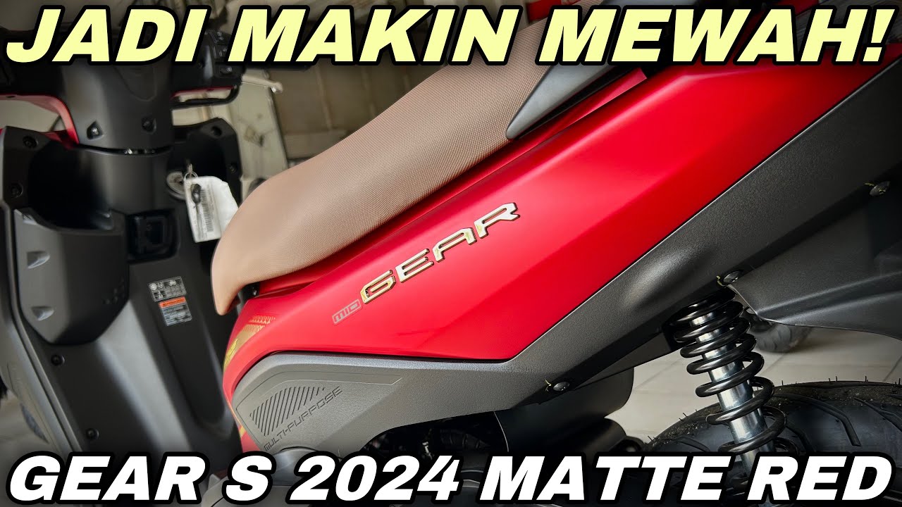 TANTANG BEAT‼️YAMAHA GEAR S 125 2024 MATTE RED
