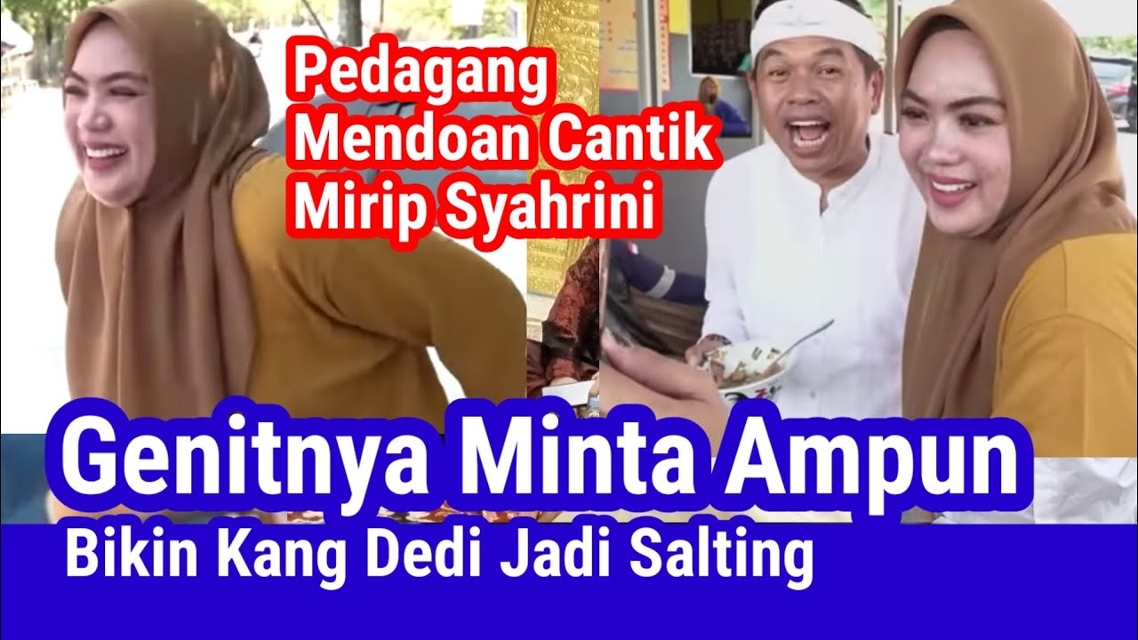 KANG DEDI MULYADI TEMUI PEDAGANG MENDOAN MIRIP SYAHRINI 