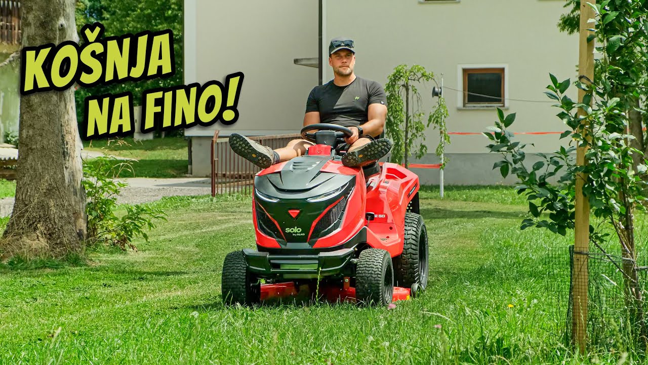 Košnja z vrtnim traktorjem Solo by AL-KO