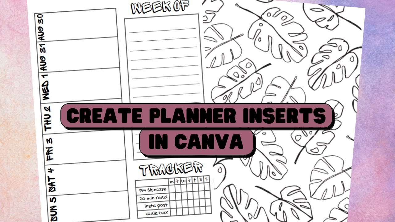 How to: Create planner inserts in Canva