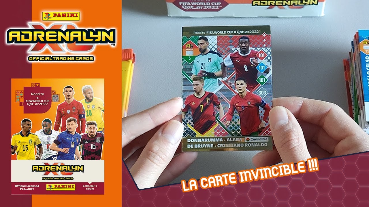 LA CARTE INVINCIBLE ! OUVERTURE D’UN DISPLAY PANINI ADRENALYN ROAD TO WORLD CUP 2022