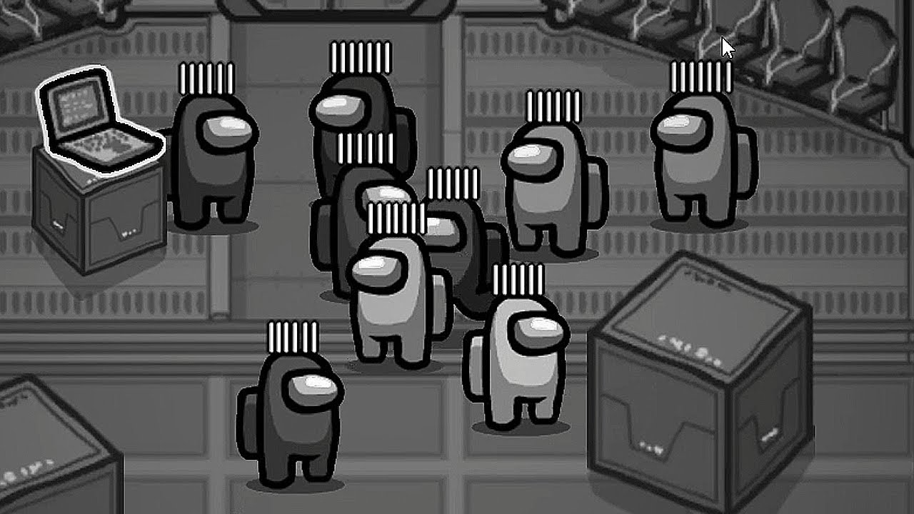among us... mas é PRETO e BRANCO e todo mundo tem O MESMO NOME!
