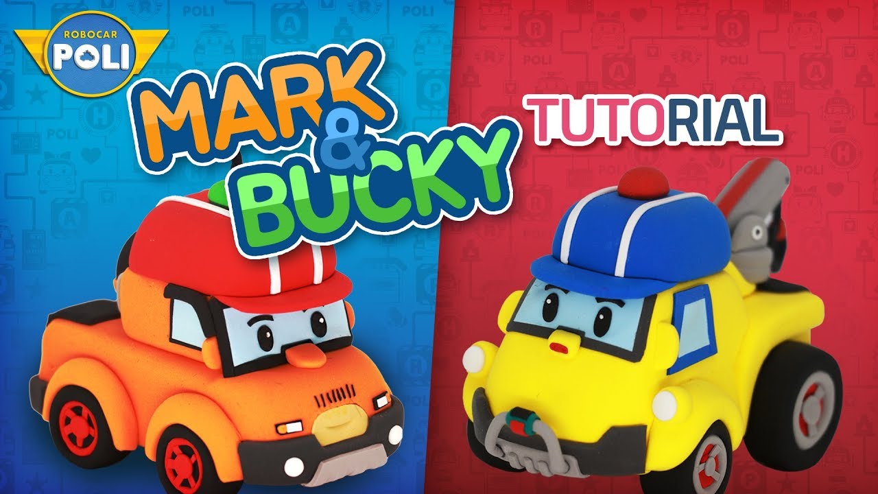 Transformed into clay♥ Mark&Bucky became so soft! | Friends of Robocar POLI | Gony’s Claytown