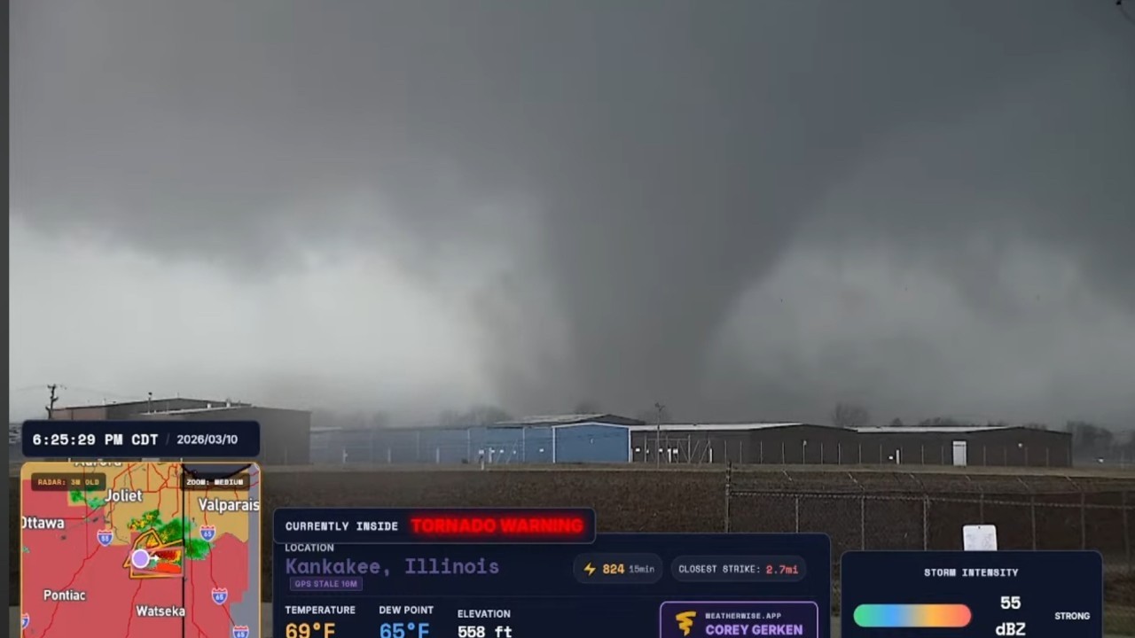 LIVE Storm Chase - Midwest Tornado & hail Threat