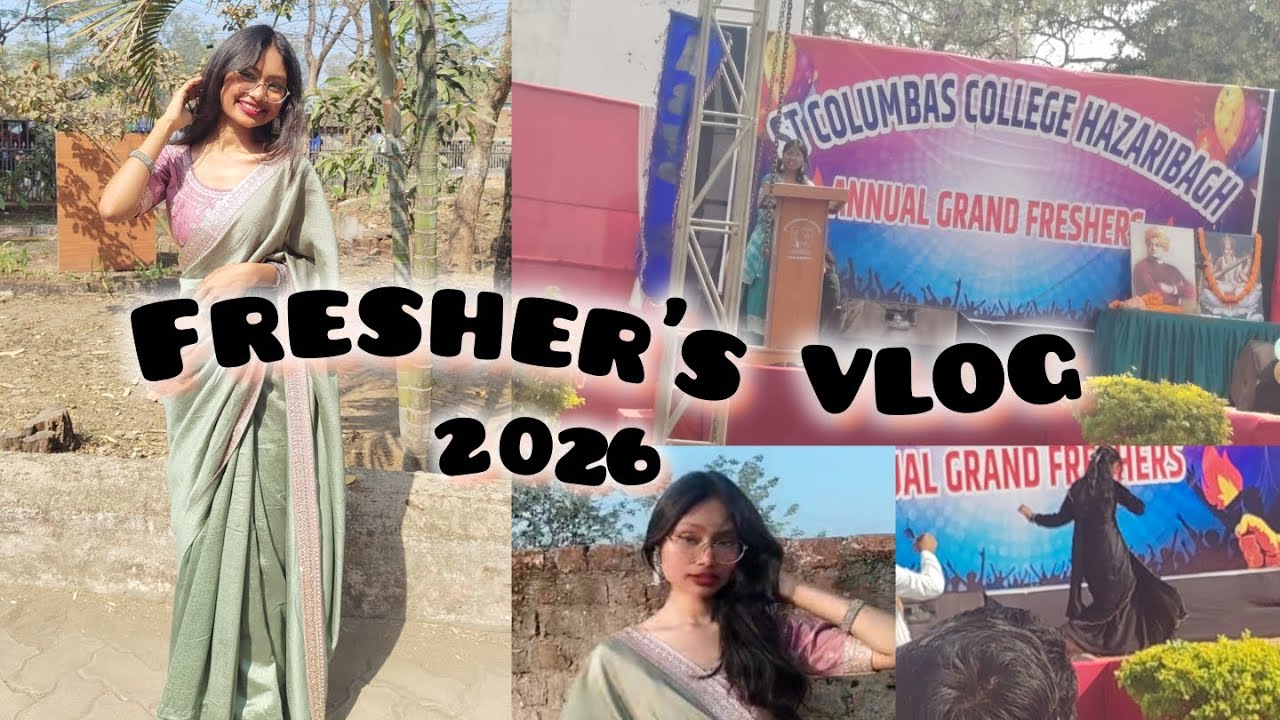 Fresher's party *2026* 🎉 | st. Columba's college, hazaribagh | VLOG #1