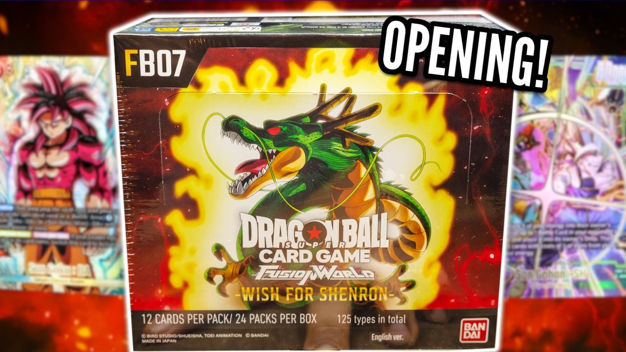 OPENING UP THE DRAGON BALL SET 7 BOOSTER BOX!! (WISH FOR SHENRON)