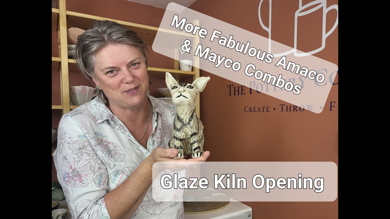 Dazzling Glaze Results: More Amaco & Mayco Combinations - My Students Pottery unveiled from the Kiln