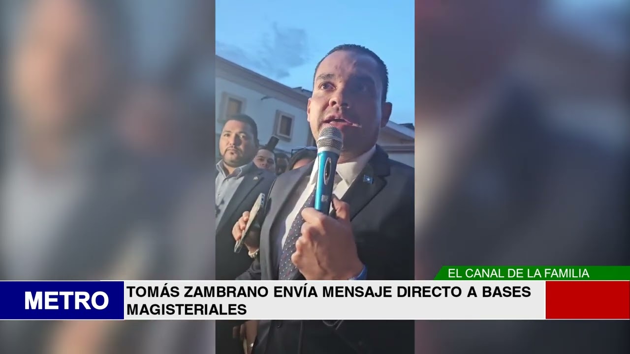 TOMÁS ZAMBRANO ENVÍA MENSAJE DIRECTO A BASES MAGISTERIALES