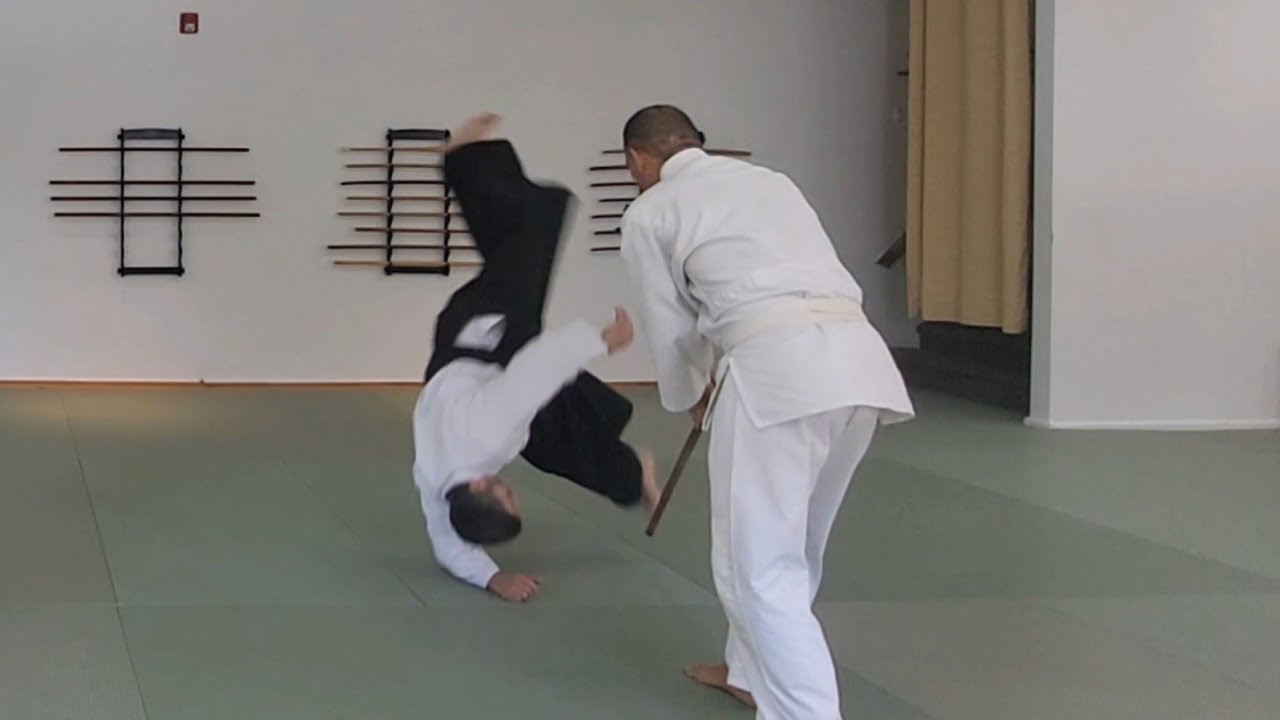 Jo and ukemi practice