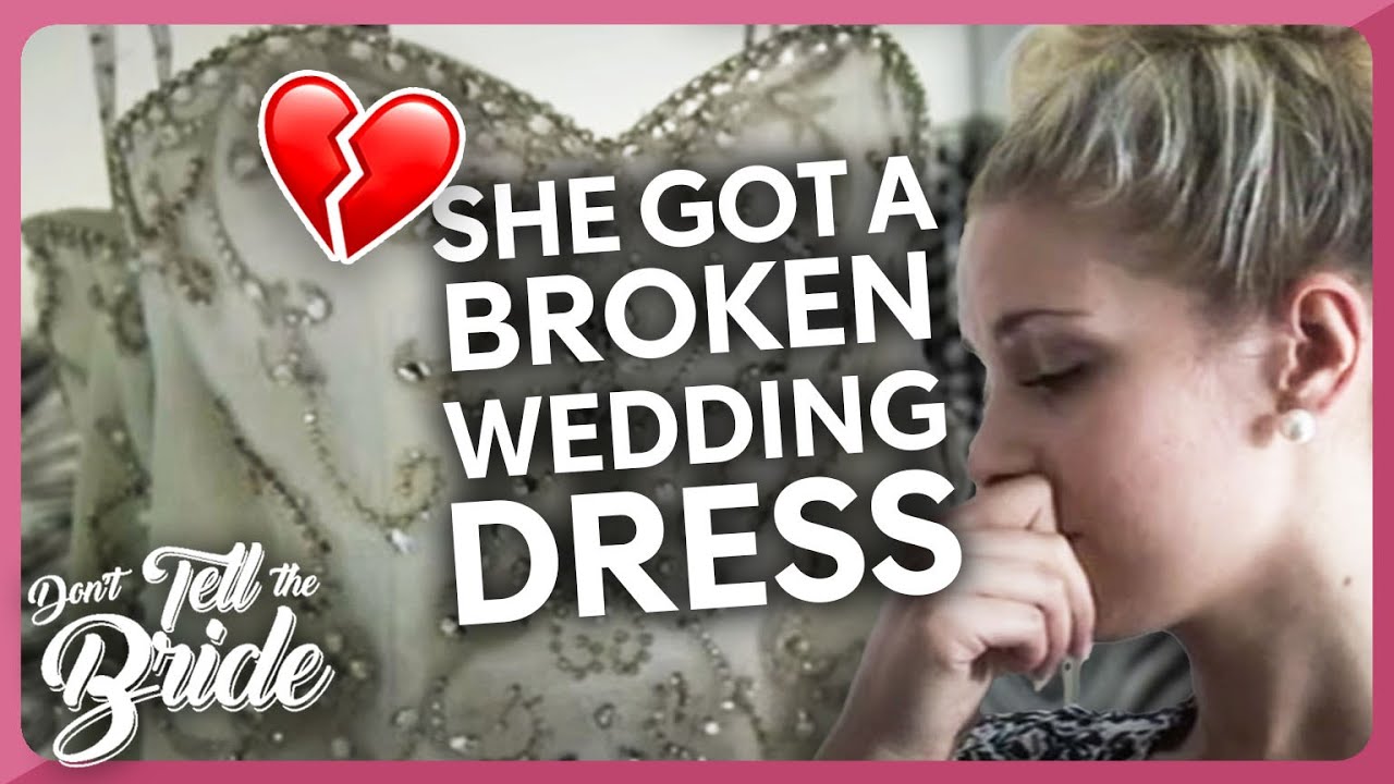 Groom gives his bride a BROKEN and illfitting wedding dress!