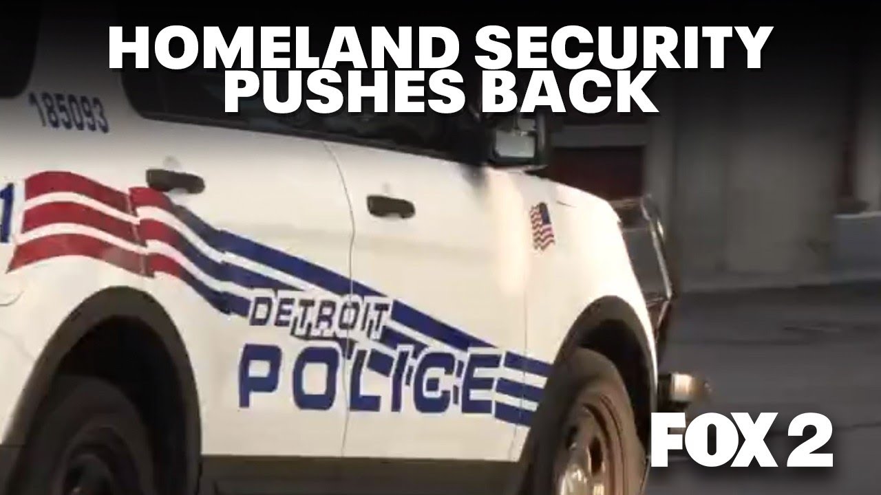 Homeland security pushes back on Detroit police on suspension decision