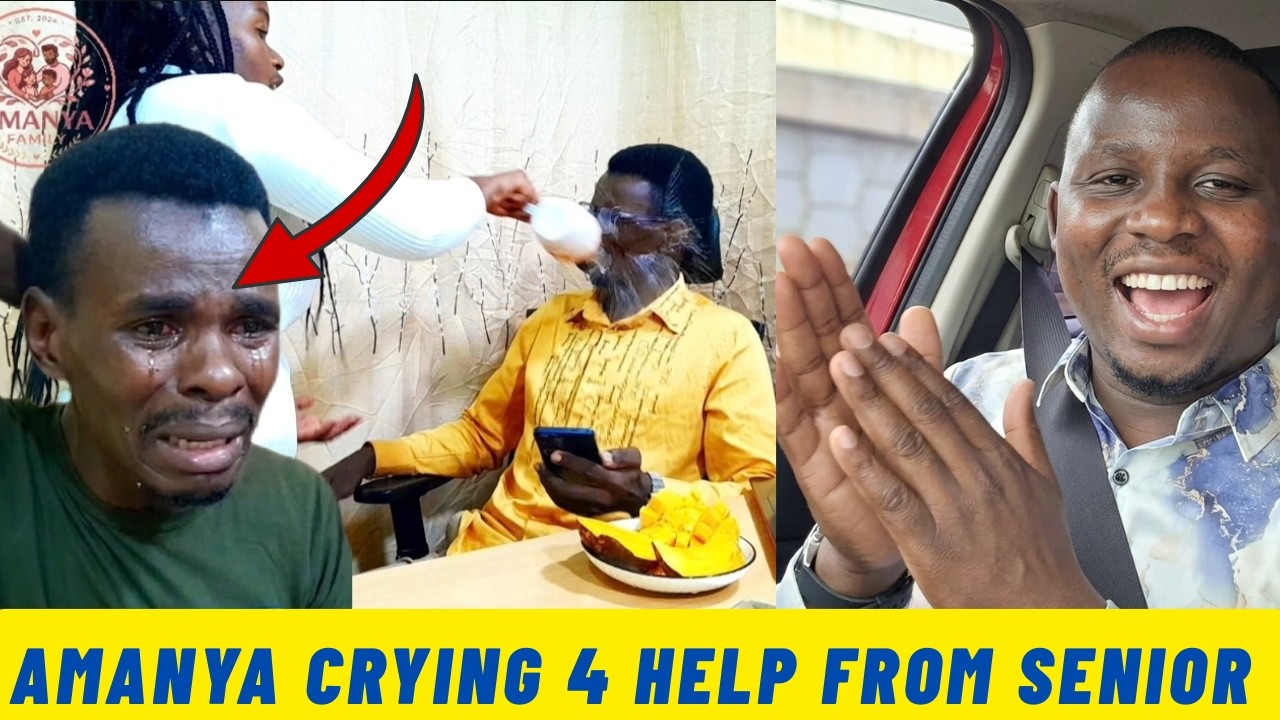 Amanya crying like a young boy immediately his wife caught  him red handed.  Senior Dave please help