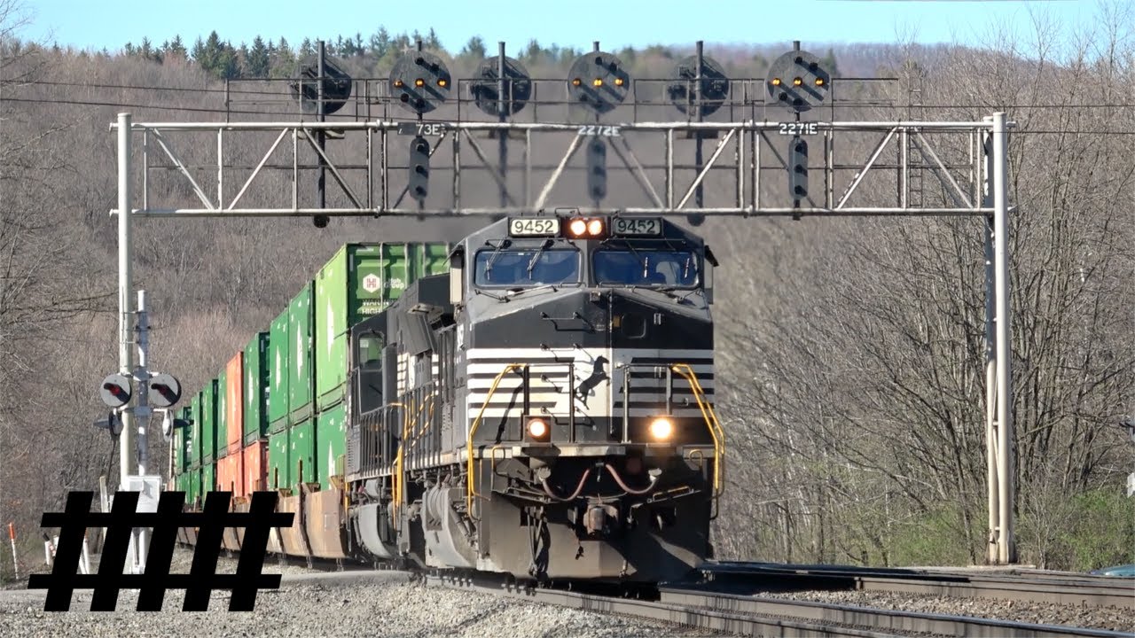 Fostoria, PA with PRR ABS Aluminium Signal Bridge PT 227, Norfolk Southern Railfanning