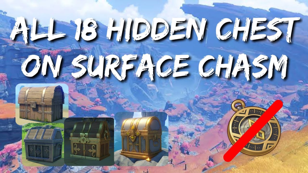 All 18 Hidden Chest on Surface Chasm | Genshin Impact