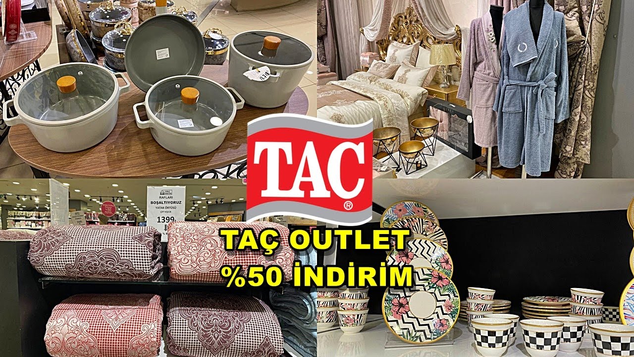 TAÇ OUTLET KÜÇÜLÜYOR❗️/TÜM ÜRÜNLERDE %50 İNDİRİM❗️/YETİŞEN ALIYOR❗️/ŞOK OLACAKSINIZ/ÇEYİZ ALIŞVERİŞİ