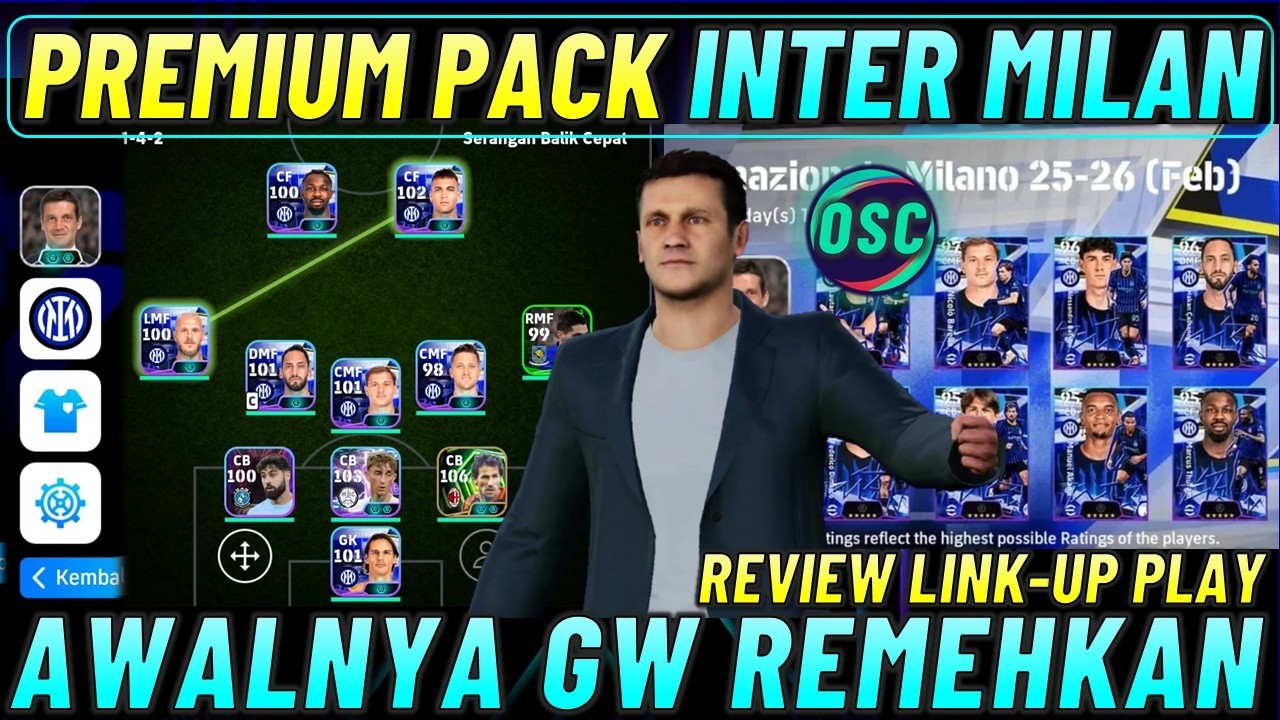 REVIEW PREMIUM PACK INTER MILAN !! REVIEW CHIVU MANAGER BOOSTER, FORMASI TERBAIK LINK-UP PLAY CHIVU.