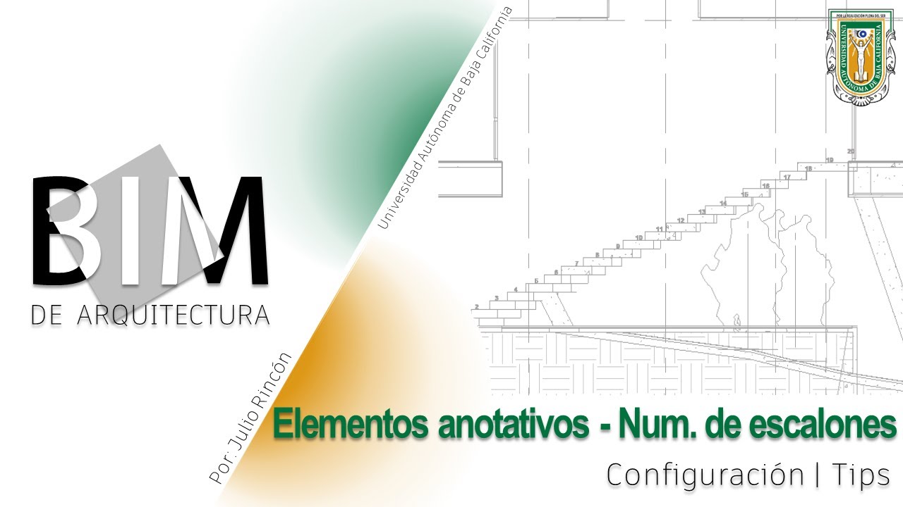 BIM de Arquitectura | C14 | Elementos anotativos - Numeración de escalones