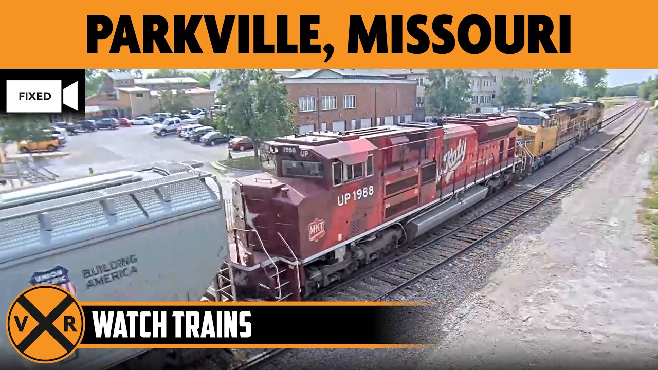 Parkville, Missouri, USA | LIVE Train Camera (Fixed View – East)