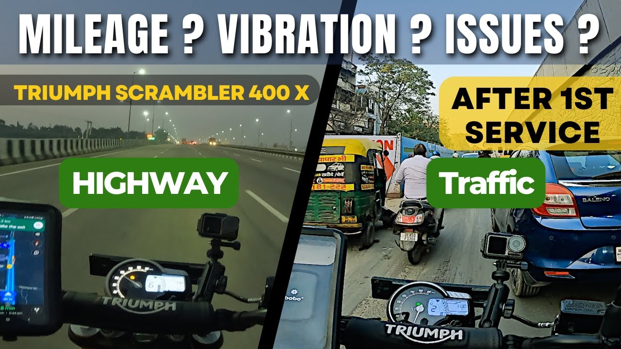 SHOCKED & SURPRISED after 1st Service Ride of Triumph Scrambler 400 X (Mileage Test) #issues