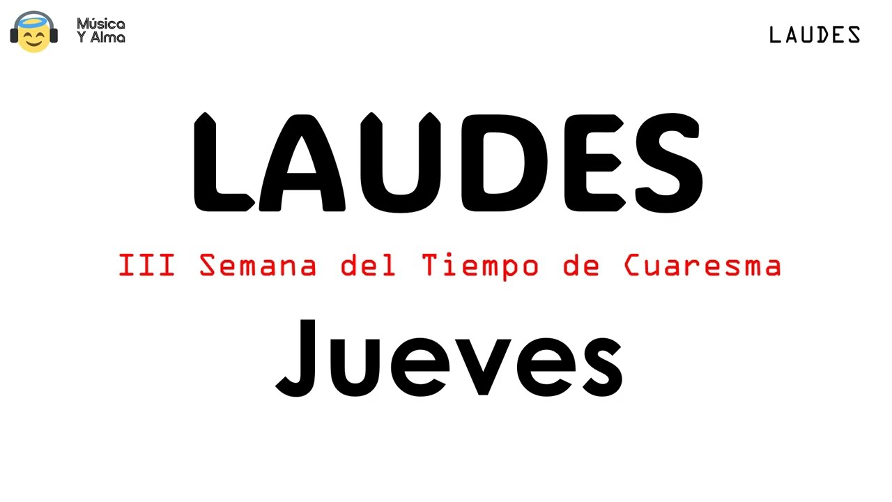 Rezo de Laudes para el JUEVES  12 de Marzo | Inicio de la Cuaresma 2026 ✝️🔥LAUDES DEL DÍA DE HOY