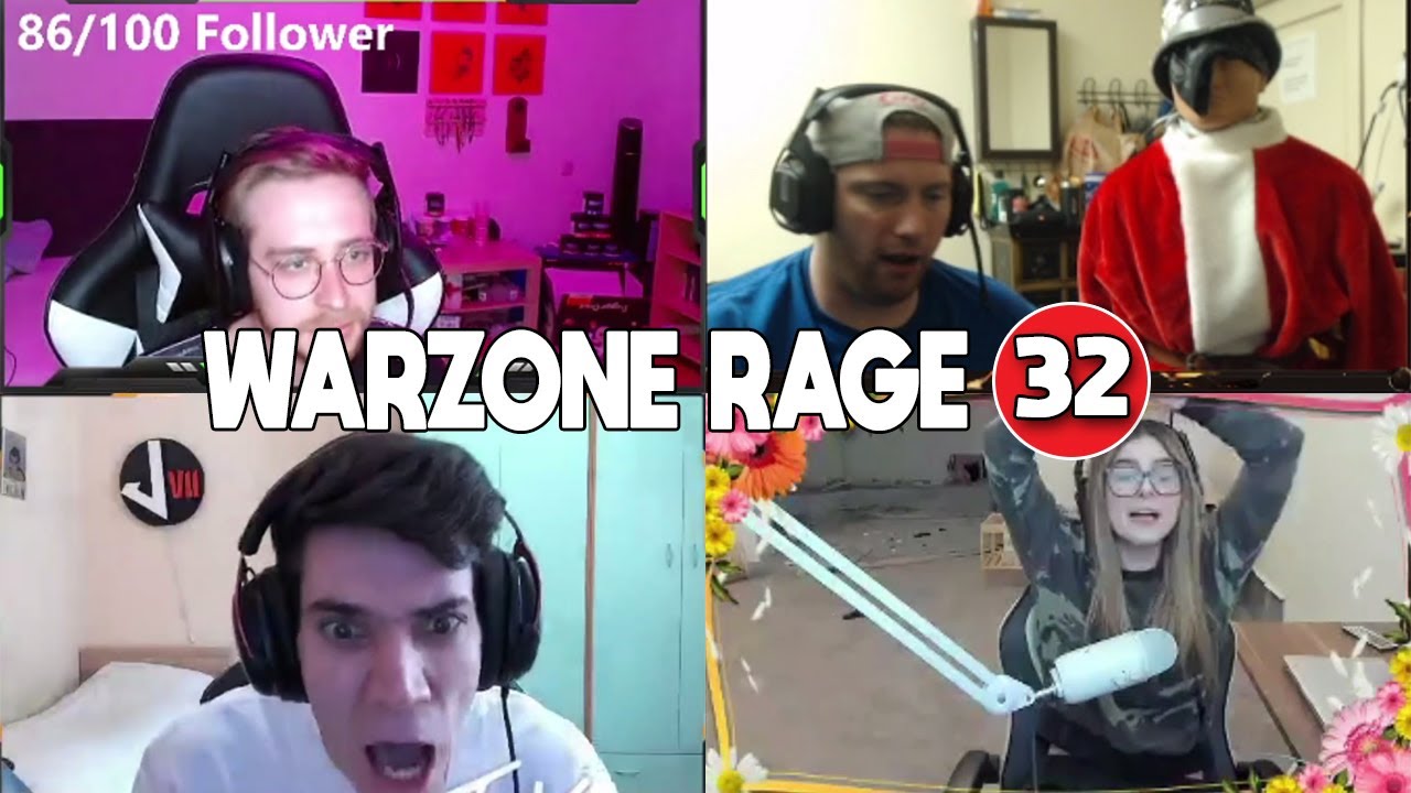 Warzone Twitch Streamers Ultimate Mega Rage compilation #32